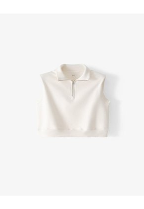 Chaleco Oversize Regular Avena Mujer Beige