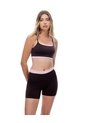 Biker Deportivo Seamless Vinotinto Mujer Violeta de Gef