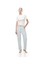 Camiseta Slim Rib Algodón Blanca Mujer Blanco de Gef