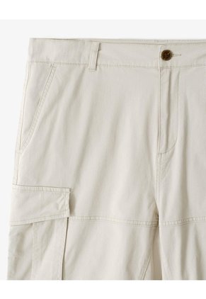 Bermuda Tipo Cargo Habano Hombre Beige