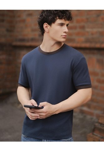 Camiseta Regular Azul Hombre Azul Gef