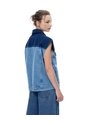 Chaleco Oversized Fit Sin Capucha Indigo Medio Azul Oscuro de Gef