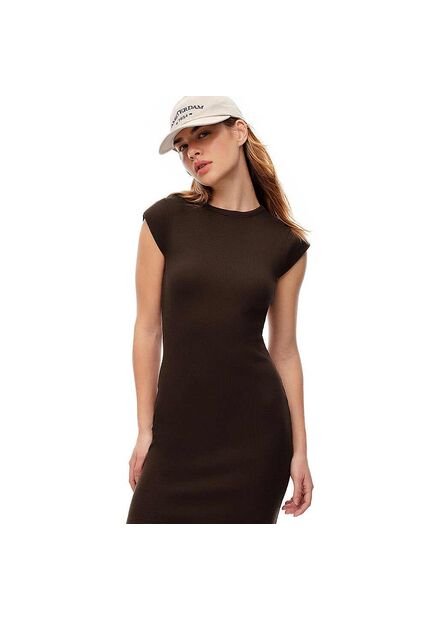 VESTIDO GEF MUJER LELA CHOCOLATE 8892 Talla M