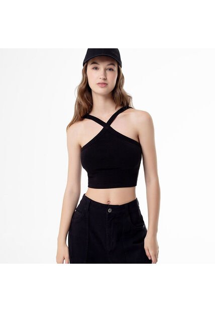 CAMISETA GEF MUJER LECHI CROP TOP Talla L