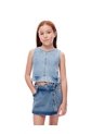 Blusa Denim Regular índigo Medio Niña Azul Oscuro de Gef