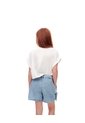 Falda Short Denim índigo Medio Niña Azul Oscuro de Gef