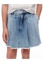 Falda Short Denim índigo Medio Niña Azul Oscuro de Gef