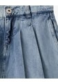 Falda Short Denim índigo Medio Niña Azul Oscuro de Gef