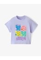 Camiseta Regular Stitch Morada Niña Lavanda de Gef