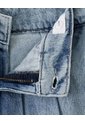Falda Short Denim índigo Medio Niña Azul Oscuro de Gef