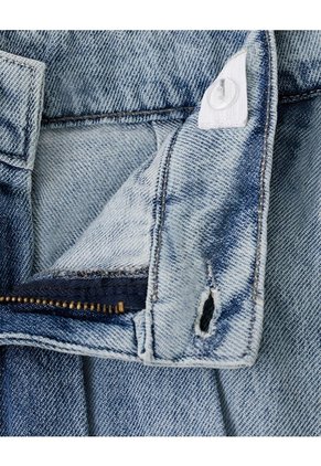 Falda Short Denim índigo Medio Niña Azul Oscuro