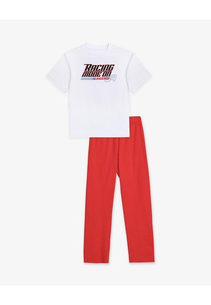 Pijama Regular Manga Corta Rojo Niño Rojo