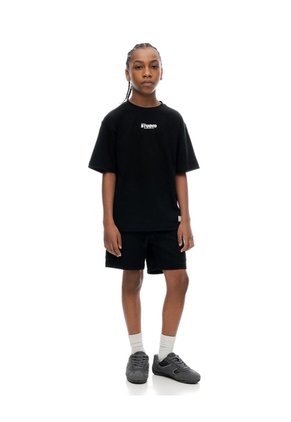 Conjunto Pantalon Corto Camiseta Negro Niño Negro