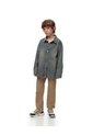 Chaqueta Denim Estampada índigo Medio Niño Azul Oscuro de Gef