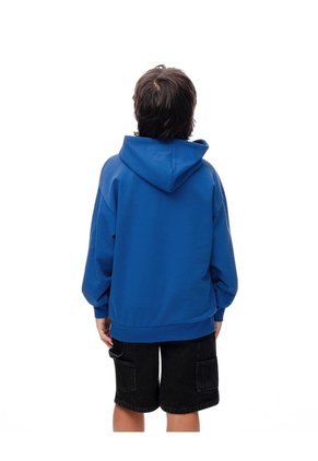 Buzo Tipo Hoddie Azul Niño Azul