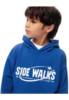 Buzo Tipo Hoddie Azul Niño Azul