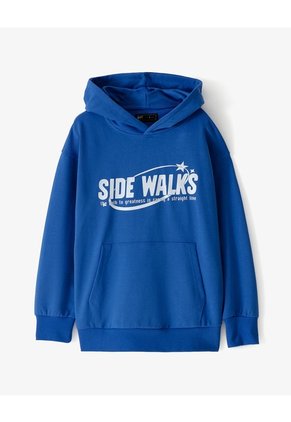 Buzo Tipo Hoddie Azul Niño Azul