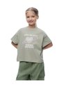 Camiseta Relaxed Manga Corta Verde Niña Verde de Gef