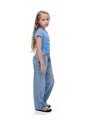 Jean Loose Fit Tiro Medio Indigo Azul Oscuro de Gef