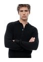 Buzo Tipo Polo Regular Negro Hombre Negro de Gef