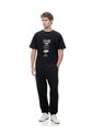Camiseta Regular Manga Corta Negra Hombre Negro de Gef