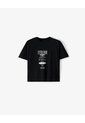 Camiseta Regular Manga Corta Negra Hombre Negro de Gef