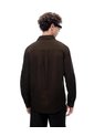 Camisa Regular Manga Larga Chocolate Hombre Chocolate de Gef