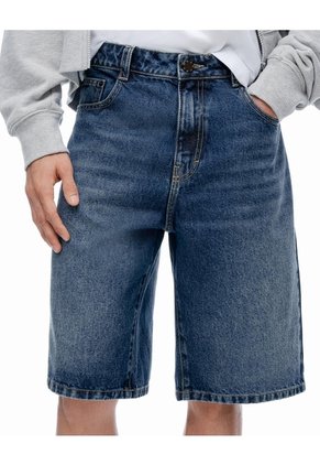 Bermuda Regular índigo Medio Hombre Azul Oscuro