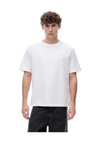 Camiseta Manga Corta Oversize Algodón Blanca Hombre Blanco Gef