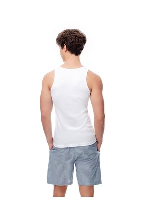 Camisilla Slim Algodón X3unds Blanca Hombre Blanco