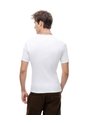 Camiseta Slim Rib Algodón Blanca Hombre Blanco de Gef