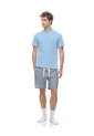Pijama Regular Manga Corta Azul Con Rayas Hombre Azul de Gef