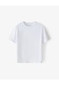 Camiseta Manga Corta Oversize Algodón Blanca Hombre Blanco de Gef