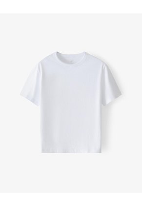 Camiseta Manga Corta Oversize Algodón Blanca Hombre Blanco