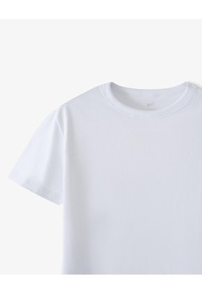 Camiseta Manga Corta Oversize Algodón Blanca Hombre Blanco