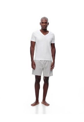 Camiseta Slim Algodón Jersey X2unds Blanca Hombre Blanco