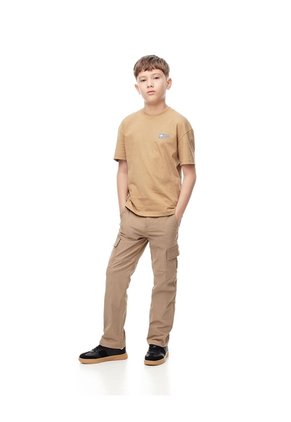 Camiseta Regular Algodón Habana Estampada Niño Marron
