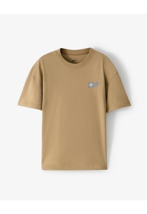 Camiseta Regular Algodón Habana Estampada Niño Marron