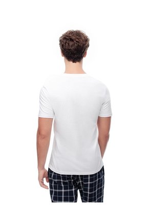 Camiseta Slim Algodón Jersey X3unds Blanca Hombre Blanco