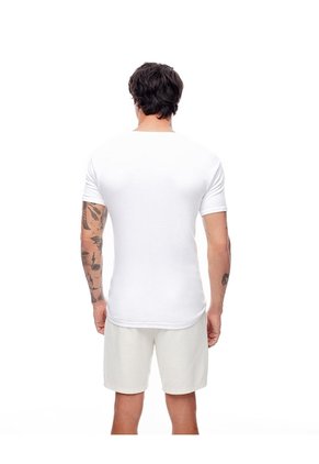 Camiseta Slim Algodón X2unds Blanca Hombre Blanco