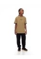 Camiseta Oversize Algodón Habana Estampada Niño Marron de Gef