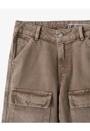 Bermuda Regular Drill Denim Habano Niño Azul