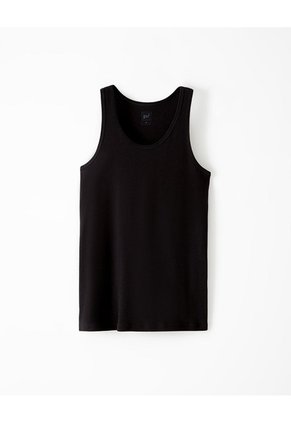 Camisilla Slim Algodón X2unds Negra Hombre Negro