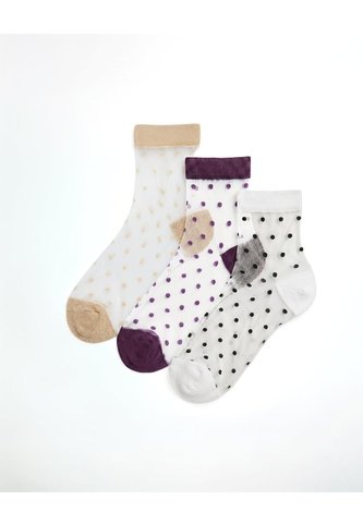 3 Pares De Medias Cortas Surtido Mujer Gef