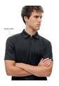 Polo Deportiva Secado Rápido Negro Hombre Negro de Gef