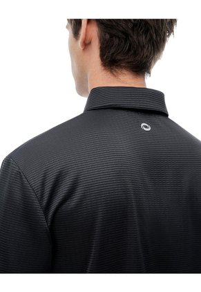 Polo Deportiva Secado Rápido Negro Hombre Negro