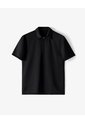 Polo Deportiva Secado Rápido Negro Hombre Negro de Gef