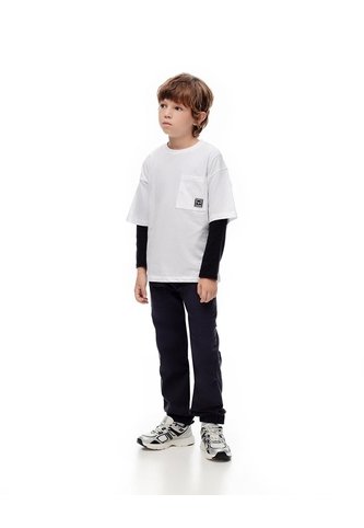 Jogger Regular Drill Azul Niño Azul Gef