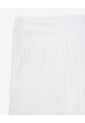Pantalón Regular Tiro Medio Blanco Mujer Blanco de Gef