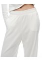 Pantalón Regular Tiro Medio Blanco Mujer Blanco de Gef